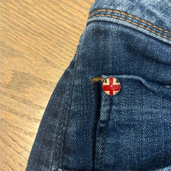 Hudson Dark Wash Straight Leg  Blue Jeans Women’s size 31 - Picture 5 of 8